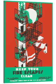 Alubild Keep your fire escapes clear, 1936