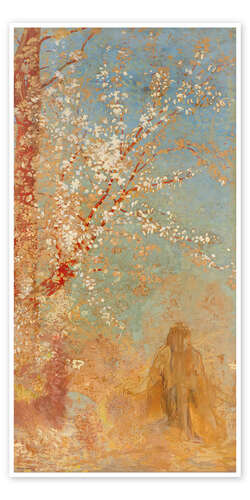 Poster Figure under a blossoming tree, 1905
