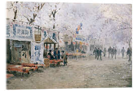 Acrylic print Cherry Blossom Festival - Nakagawa Hachiro, 1903