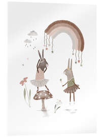 Cuadro de metacrilato Whimsical Ballerina Bunnies - Urchin Bay