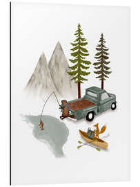 Aluminium print Forest Fishing Adventure - Urchin Bay