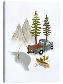 Canvas print Forest Fishing Adventure - Urchin Bay