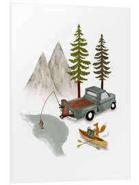Quadro em PVC Forest Fishing Adventure - Urchin Bay