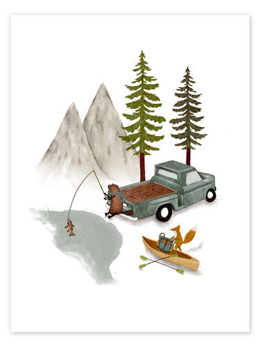 Poster Forest Fishing Adventure