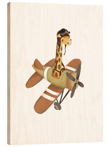 Obraz na drewnie Giraffe Pilot