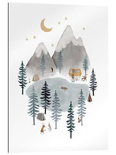 Gallery print Camping adventure in the mountains I
