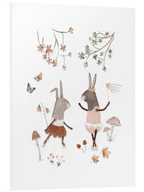 Hartschaumbild Süße Ballerinakaninchen - Urchin Bay