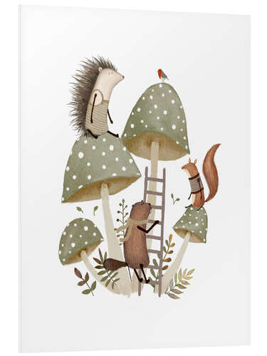 Quadro em PVC Mushroom Playground