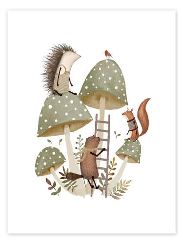 Poster Mushroom Playground
