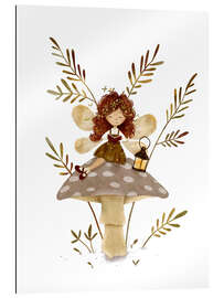 Gallery Print Bücherfee auf einem Pilz