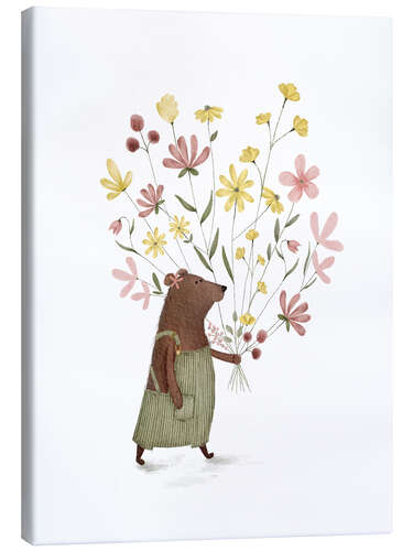 Lærredsbillede Bernard Wild Flowers Art