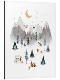 Quadro em alumínio Camping Adventure in the Mountains I