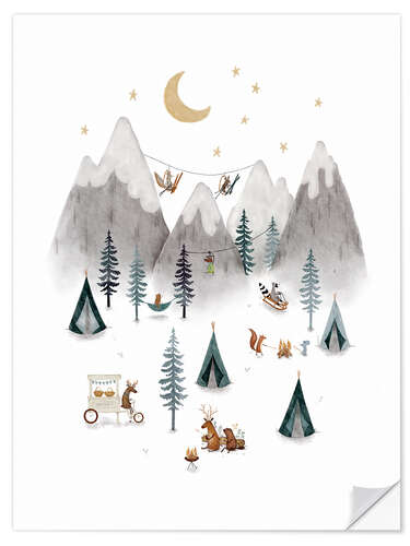 Wall sticker Camping Adventure in the Mountains I