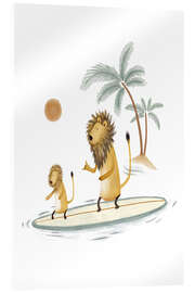 Acrylic print Lions Surfing - Urchin Bay