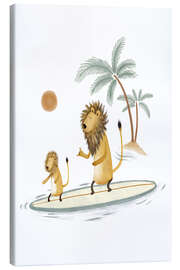Canvas print Lions Surfing - Urchin Bay