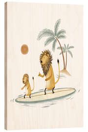 Obraz na drewnie Lions Surfing - Urchin Bay