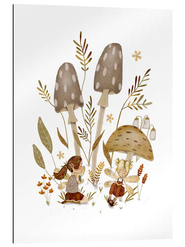 Tableau en plexi-alu Fairy Mushrooms