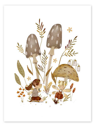 Plakat Fairy Mushrooms