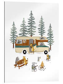 Galleriataulu Retro Motor Home in Forest - Urchin Bay