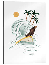 Gallery Print Dackel beim Surfen