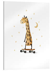 Cuadro de plexi-alu Giraffe Skateboarding - Urchin Bay