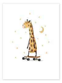 Stampa Giraffe Skateboarding - Urchin Bay