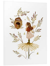 Hartschaumbild Kleine Bücherfee