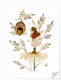 Wandsticker Kleine Bücherfee