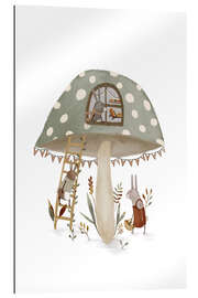 Cuadro de plexi-alu Whimsical Mushroom House - Urchin Bay