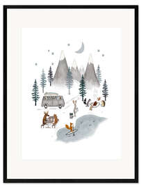 Framed art print Mountains Van Trip - Urchin Bay