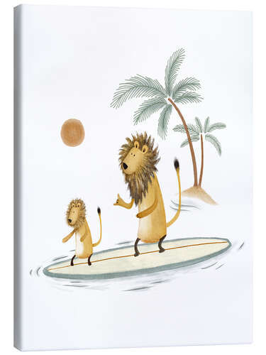 Canvas-taulu Lions Surfing