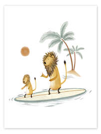Stampa Lions Surfing - Urchin Bay