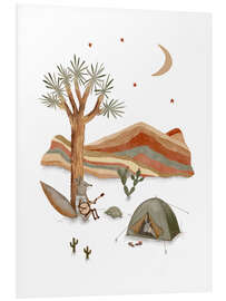 Hartschaumbild Abenteuer mit Fuchs in der Wüste