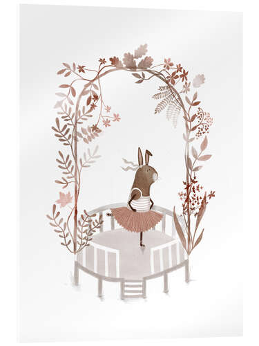 Acrylic print Whimsical Ballerina Bunny