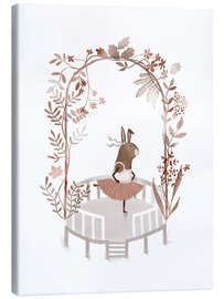Stampa su tela Whimsical Ballerina Bunny - Urchin Bay
