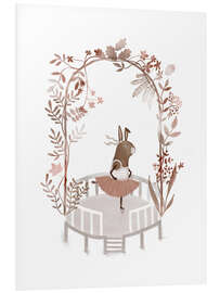 Hartschaumbild Rosa Ballerina-Häschen - Urchin Bay