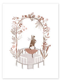 Stampa Whimsical Ballerina Bunny - Urchin Bay