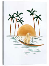 Canvas print Surfing Dog I - Urchin Bay