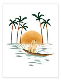 Stampa Surfing Dog I - Urchin Bay