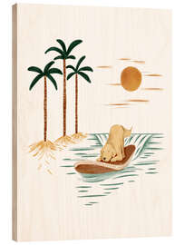 Obraz na drewnie Surfing Dog II - Urchin Bay