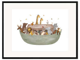Inramat konsttryck All Aboard for Noah's Ark - Urchin Bay