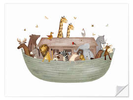 Wall sticker All Aboard for Noah's Ark - Urchin Bay