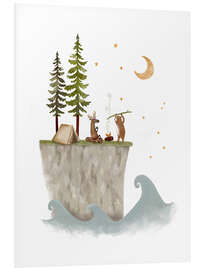 Hartschaumbild Wildcamping an der Küste - Urchin Bay