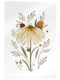 Cuadro de metacrilato Whimsical Nature with Insects and Snails - Urchin Bay
