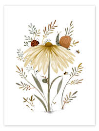 Stampa Whimsical Nature with Insects and Snails - Urchin Bay