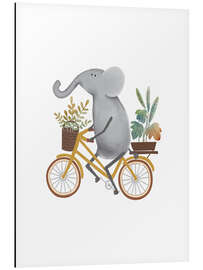 Aluminium print Cycling Elephant - Urchin Bay