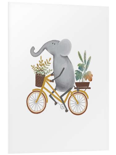 Quadro em PVC Cycling Elephant