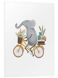 Quadro em PVC Cycling Elephant - Urchin Bay