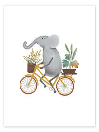 Stampa Cycling Elephant - Urchin Bay