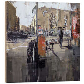 Quadro de madeira Urban street scene, Berlin Mitte - Eduard Warkentin